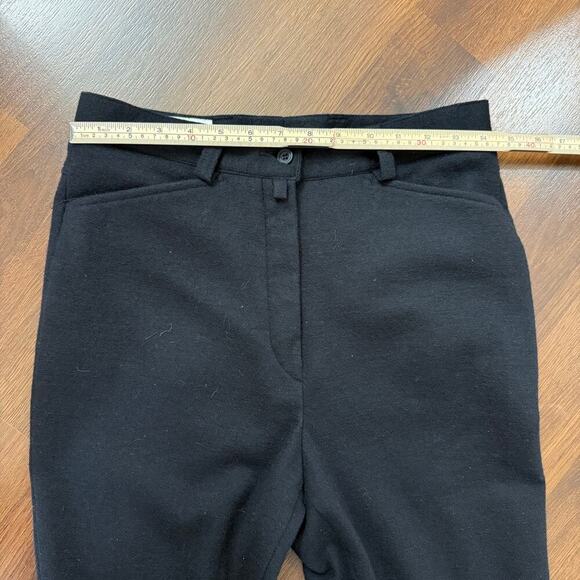 Dries Van Noten High Rise Skinny Wool Blend Dress Pants Black Career Sz40 (US 4) - Picture 5 of 8